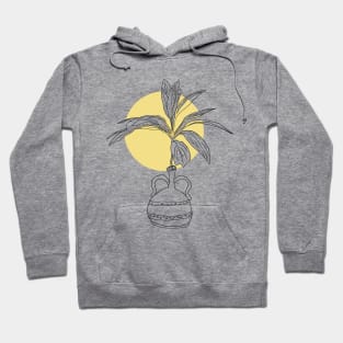 Boho minimal sunny illustration trendy 2020 for planty people Hoodie